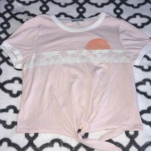 Pink Short Top